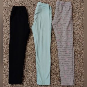 Girls leggings bundle size 7/8